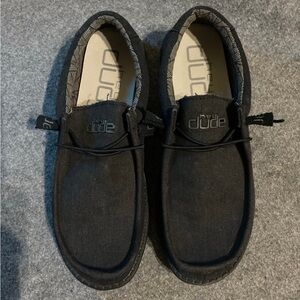 Wally Black Hey Dude Men's Black Slip-On
